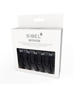 Sibel Gator Pinces de Séparation 11cm Noir - 6 Pièces