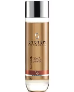 System Professional Luxe Oil Keratin Protect Shampoo 250ml - Soin Luxueux à l'Huile d'Argan