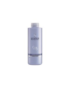 System Professional LuxeBlond LB1 Shampooing Déjaunisseur 1000ml - Blond Froid Éclatant