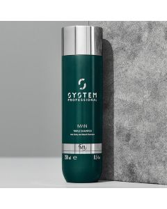 System Professional M1 Triple Shampoo 250ml - Shampoing 3-en-1 Homme Cheveux, Corps &amp; Barbe