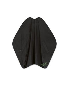 Trend Design Recycape Classic Black - Peignoir de Coupe Professionnel Écologique 135x150cm
