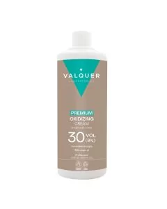 VALQUER Révélateur Oxydant Premium 30 Vol (9%) 1000 ml – Émulsion Crème Enrichie à l'Huile d'Argan