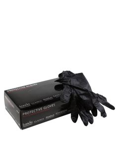 Wella Professionals Gants en Vinyle Noirs Sans Poudre - 100 pièces (Taille M)
