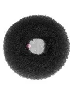 Efalock Anneau à Chignon Extra Haut 10cm Noir - Boudin Professionnel pour Coiffures Volumineuses