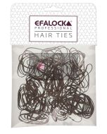 Efalock Élastiques Rasta Fins/Petits Marron 100 pcs – Fixation Invisible pour Tresses et Coiffures Précises