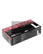 Efalock Gants Nitrile Noirs Non Poudrés Taille L - Protection Professionnelle