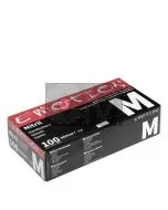 Efalock Gants Nitrile Noirs Non Poudrés Taille M - Protection Professionnelle