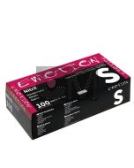 Efalock Gants Nitrile Noirs Non Poudrés Taille S - Protection Professionnelle