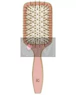ILU Bamboo Brush Sweet Tangerine - Brosse Démêlante en Bambou Écologique et Végane
