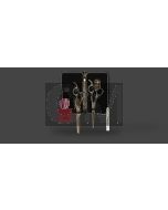 Olivia Garden SilkCut Ensemble de 2 Ciseaux Coiffure Noir/Or HS 5,75' et MS EUR RH