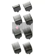 Wahl Set de Peignes de Coupe Professionnels en Plastique - 8 Hauteurs (3-25mm)