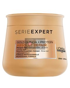 Absolut Repair Gold Quinoa + Protein - Masque Doré restructurant - à rincer - | 250 ml - Serie Expert 