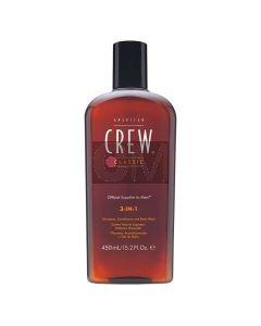 American Crew 3 en 1 Classic - Shampoing, Après-Shampoing & Gel Douche 450ml
