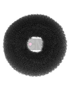 Efalock Anneau à Chignon Extra Haut 10cm Noir - Boudin Professionnel pour Coiffures Volumineuses