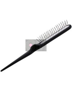 Efalock Brosse à Crêper Noire sans Picots - Volume Professionnel Longue Tenue