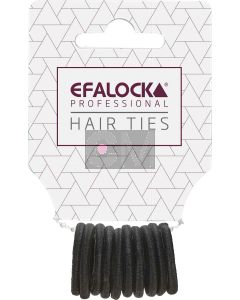 Efalock Élastiques à Cheveux Mini Noirs 10 Pièces