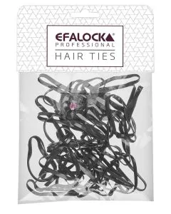Efalock Élastiques Rasta Épais/Grands Noir 100 pièces
