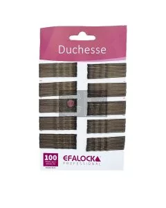 Efalock Épingles à Cheveux Duchesse 50mm Marron (100 pcs)