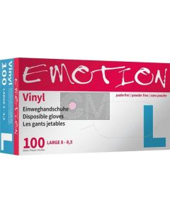 Efalock Gants en Vinyle Emotion L Poudrés (100 pcs)
