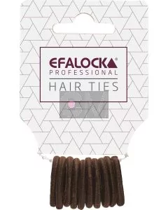 Efalock Mini Élastiques Cheveux Marron 10 Pièces