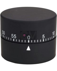 Efalock Minuteur ROUND noir - Timer professionnel rond
