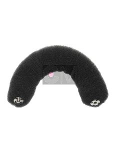 Efalock Rouleau à Chignon 18cm Noir avec Bouton Pression