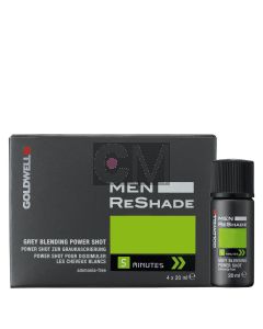 Goldwell Men Reshade Power Shot 4CA - Réduction Naturelle des Cheveux Gris - 4x20ml