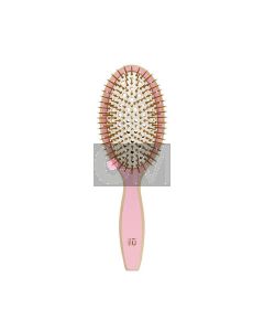 ILU Bamboo Brush Pink Flamingo - Brosse en Bambou Écologique Rose Vif