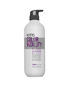 KMS Color Vitality Blonde Shampoo 750ml - Neutralise les Reflets Jaunes