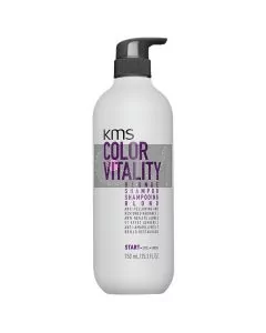 KMS Color Vitality Blonde Shampoo 750ml - Neutralise les Reflets Jaunes