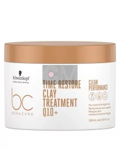 Schwarzkopf BC Time Restore Masque Argile Q10+ 500ml - Cheveux Matures