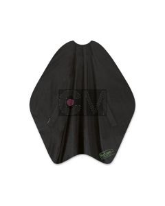 Trend Design Recycape Classic Black - Peignoir de Coupe Professionnel Écologique 135x150cm