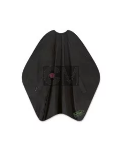 Trend Design Recycape Classic Black - Peignoir de Coupe Professionnel Écologique 135x150cm