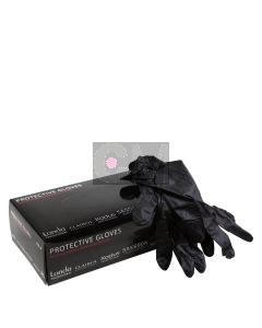 Wella Professionals Gants en Vinyle Noirs Sans Poudre - 100 pièces (Taille M)
