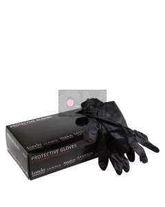 Wella Professionals Gants en Vinyle Noirs Sans Poudre - 100 pièces (Taille M)