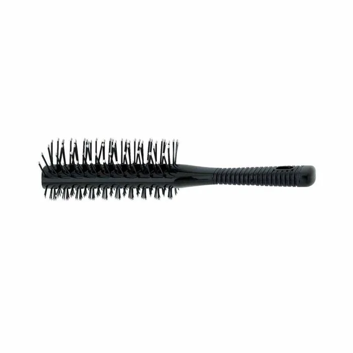 Brosse tunnel double antistatique à picots nylon perlés noire - 400