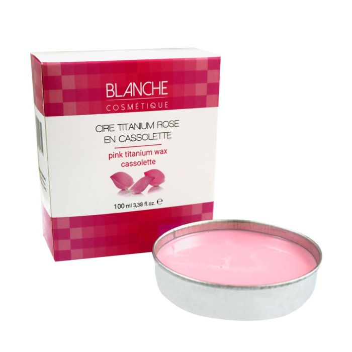Cire Titanium rose en cassolette Blanche Cosmétique