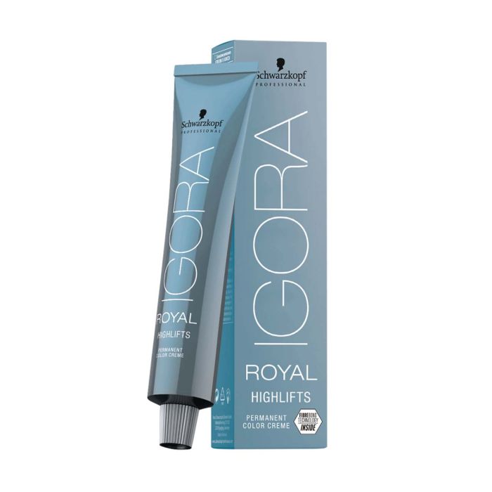 Coloration permanente anti-casse blond glacial Igora Royal Highlifts