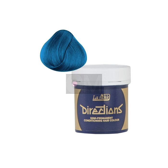 Directions Denim Blue 100ml - Coloration Semi-Permanente Bleue pour Cheveux Blonds