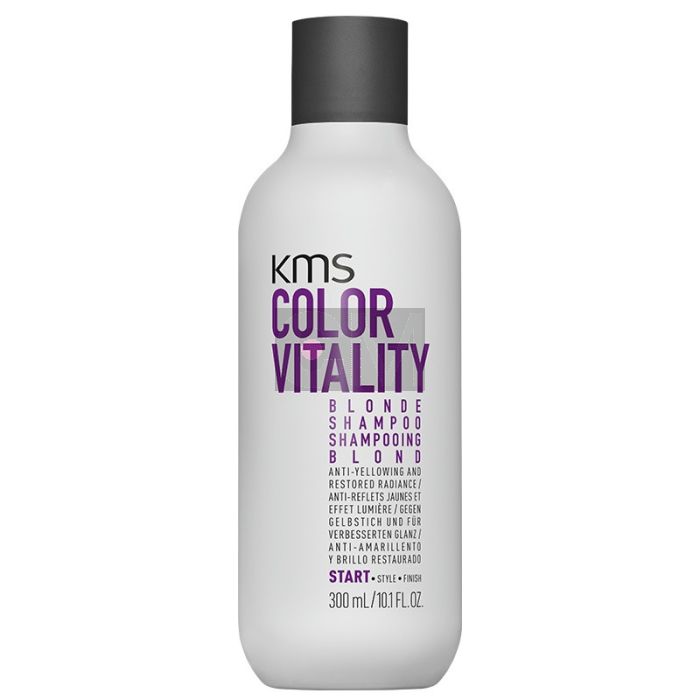 KMS ColorVitality Blonde Shampoo 300ml - Neutralise les Reflets Jaunes