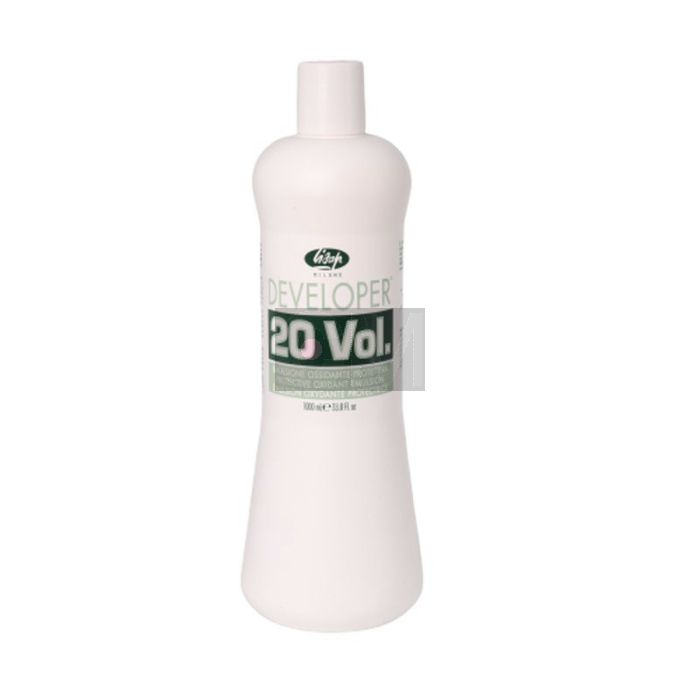 Lisap Developer Crème Oxydant 6% 20 Vol 1L - Révélateur Professionnel pour Coloration Capillaire