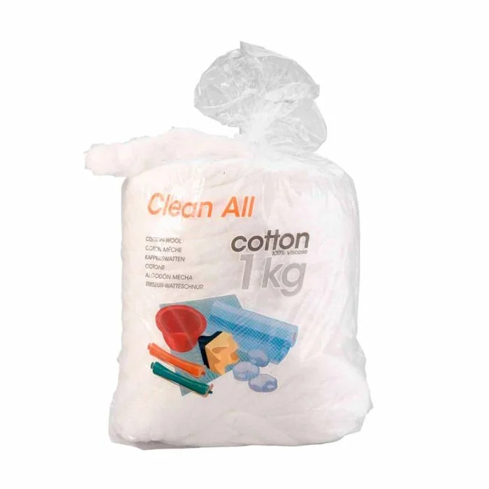 Sachet 1 kg cotons mèches ultra doux et résistant – Clean All