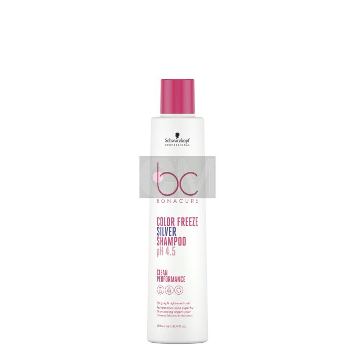 Schwarzkopf BC Color Freeze Silver Shampoo 250ml - Neutralisant Reflets Jaunes