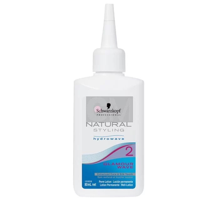 Schwarzkopf Professional Natural Styling Glamour Lotion 2 80ml - Permanente Hydratante Cheveux Colorés