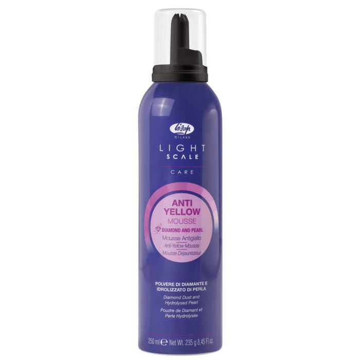 Lisap Light Scale Mousse Anti-Jaunissement 250ml - Soin Neutralisant pour Cheveux Blonds