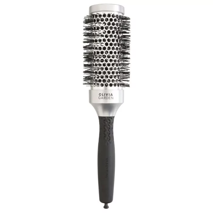 Olivia Garden Essential Blowout Classic 45 mm argent – Brosse ronde professionnelle