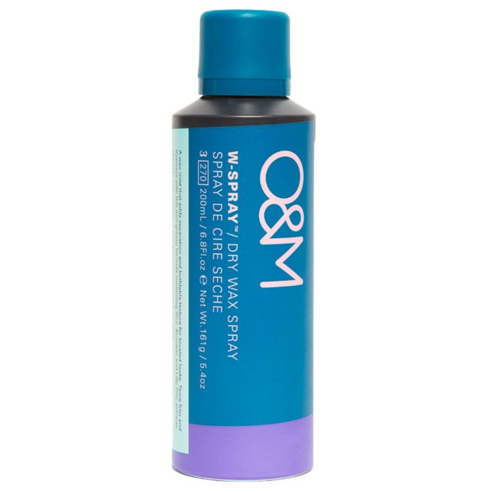 O&M W-Spray Cire Sèche en Spray 200 ml – Texture et Tenue Flexible