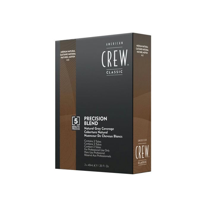 American Crew Precision Blend Châtain Naturel 3x40ml - Coloration Progressive Cheveux & Barbe