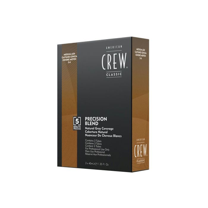 American Crew Precision Blend Medium Ash 3x40ml - Coloration Progressive Cheveux & Barbe