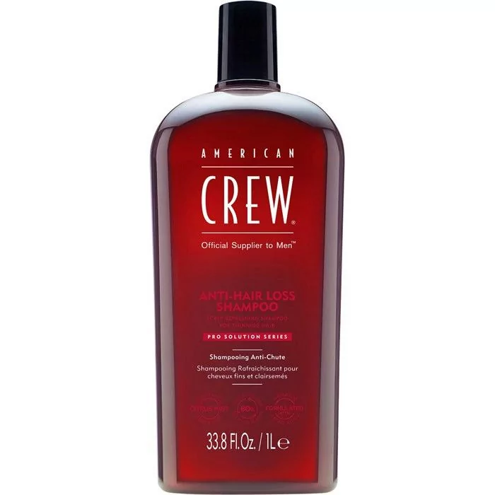 American Crew Shampooing Anti-Chute 1L - Traitement Revitalisant Cuir Chevelu